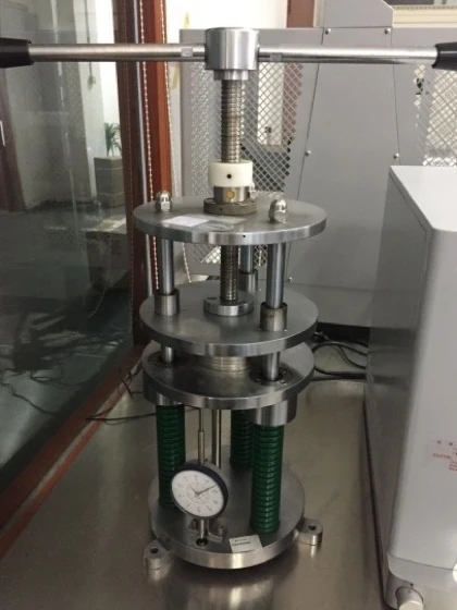 Rubber strip compression rebound tester
