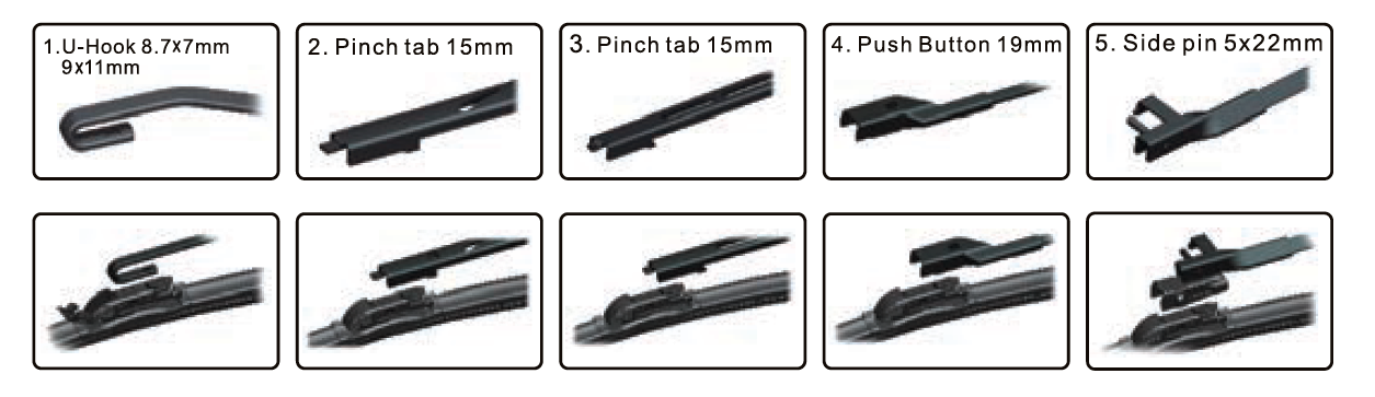 S990 wiper arm connection