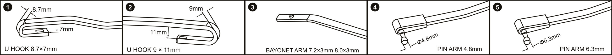 S856 wiper arm connection