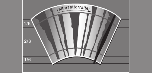 Chatter and skipping wiping pattern from the supplied PDF inspection guide